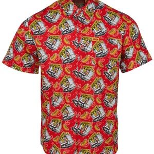 Dixxon Men's Red Graphic Short-Sleeve Shirt Sausage Fest